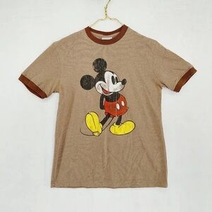 Disney Mickey Mouse Tan and Red Kids Tee